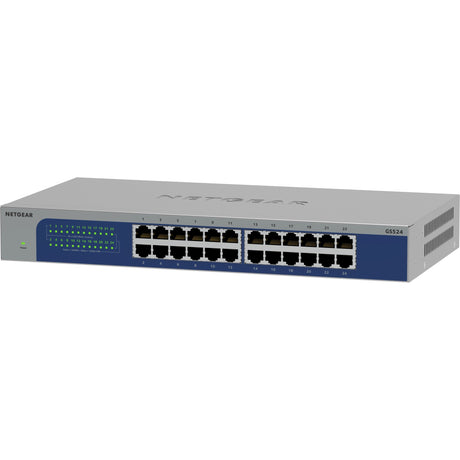 Netgear GS524 24-portowy niezarządzalny przełącznik Gigabit Ethernet (szary niebieski)