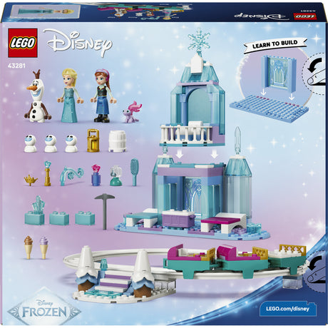 LEGO Disney Princess 43281 Lodowy zamek Elsy i przejażdżka po śniegu