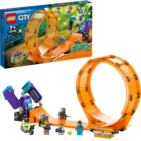 Lego City — zabawka konstrukcyjna z szympansem, który robi pętlę (60338)