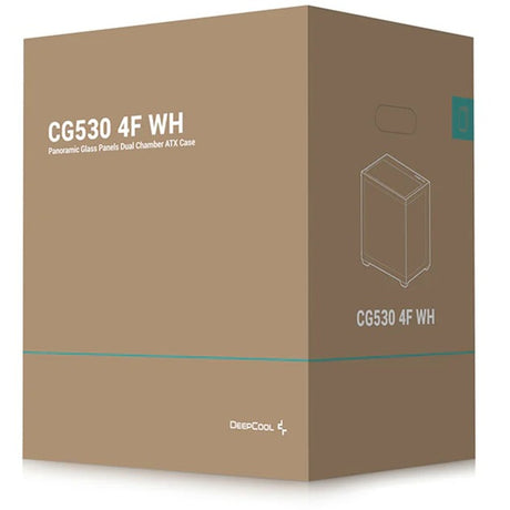 Obudowa midi tower Deepcool CG530 4f (biała | 2x USB-A | 1x USB-C | RGB | szkło hartowane)