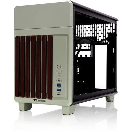 Obudowa mini tower Thermaltake tr100 ws matcha green (jasnozielony | 2x USB-A | 1x USB-C)