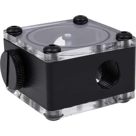 Wskaźnik przepływu Alphacool eisflügel g1 4 przepływomierz kwadratowy (czarny)