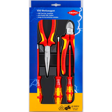 Zestaw narzędzi Knipex vde 00 20 13 zestaw narzędzi (czerwony żółty, 5 sztuk)