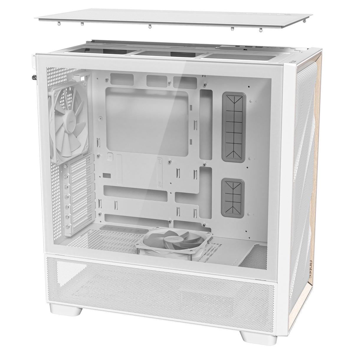 Obudowa Antec Flux Midi Tower (biała | 2x USB-A | 1x USB-C | szkło hartowane)