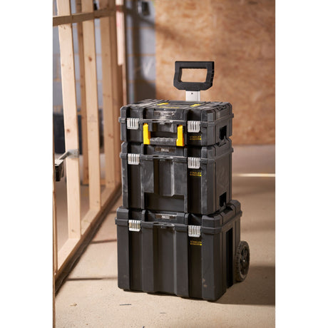 Stanley Fatmax Pro-Stack Modułowa skrzynka do przechowywania 3 w 1 Skrzynka narzędziowa (czarno-żółta)