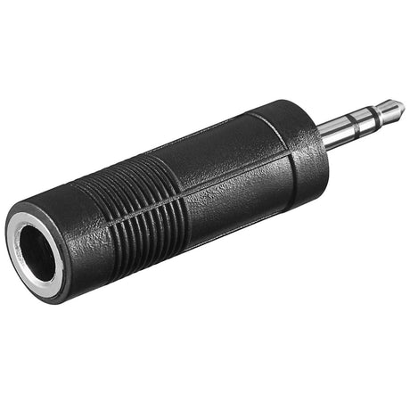 Adapter Goobay jack 6,35 mm > jack 3,5 mm (czarny, stereo)