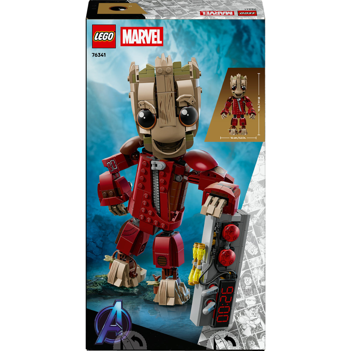 Lego Marvel Large in Ravager — zabawka superbohatera do zbudowania dla dzieci — 76341