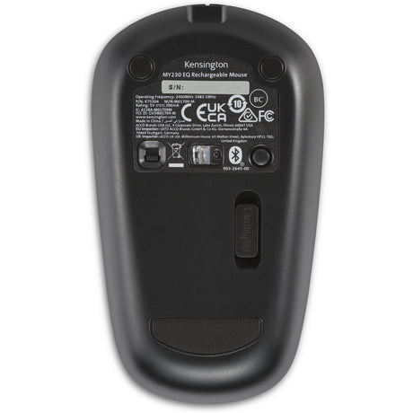 Mysz akumulatorowa Kensington my230 eq – bezprzewodowa – średniej wielkości (czarna, bluetooth, 2,4 GHz)