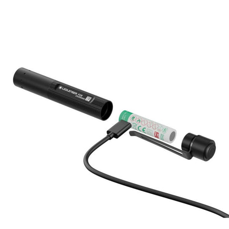 Latarka Ledlenser p2r (czarna, 200 lm, 6000-7500k)