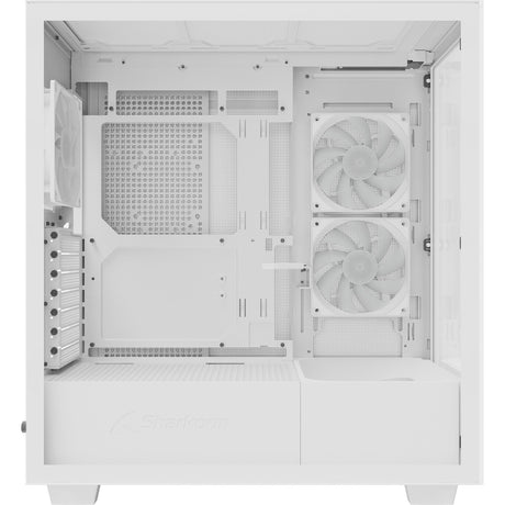 Sharkoon rebel c60 rgb obudowa midi tower (biała | 2x usb-a | 1x usb-c | rgb | szkło hartowane)