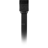 Kabel Sharkoon sata iii z rękawem 90° (czarny, 0,6 m)