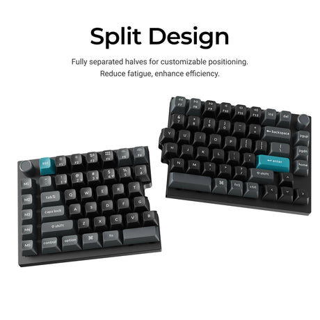 Keychron q11 ultra 8k wireless custom mechanical keyboard (zwart, us lay-out (qwerty), silk pom brown, 100%, rgb leds, ksa double-shot pbt, hot swap, 2.4ghz | bluetooth 5.2 | usb-c)