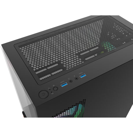 Obudowa mini tower Thermaltake View 170 ws argb (kolor czarnego drewna | 2x usb-a | rgb | okno)