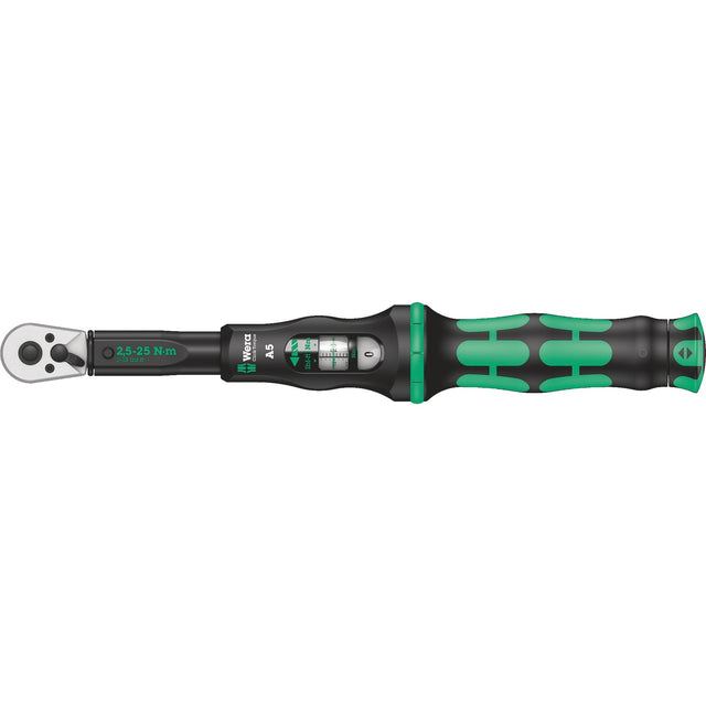 Klucz dynamometryczny Wera Click-Torque 5 z grzechotką odwracalną (czarno-zielony)