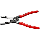 Wielofunkcyjne szczypce do ściągania izolacji Knipex | dla elektryka | amerykańska modelka | powlekane tworzywem sztucznym - 13 71 8