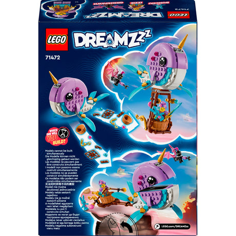 Lego dreamzzz - zabawka konstrukcyjna balonu narwala na ogrzane powietrze Izzie (71472)