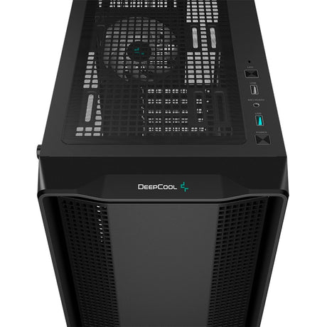 Obudowa midi tower Deepcool cc560 argb v2 (czarna | 2x usb-a | rgb | szkło hartowane)