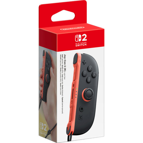 Nintendo joy-con 2 - prawy gamepad (czarny jasnoczerwony)