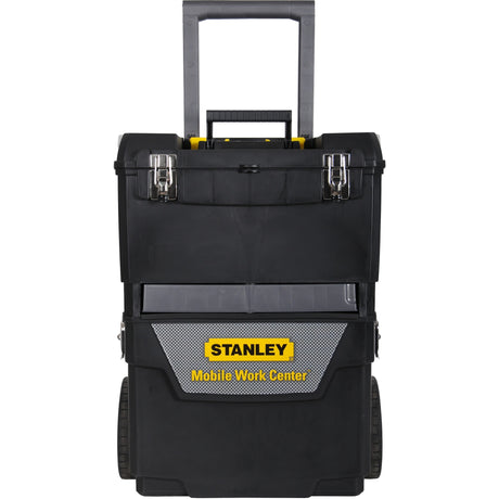 Mobilne centrum robocze Stanley 2w1 Skrzynka narzędziowa (czarno-szara)