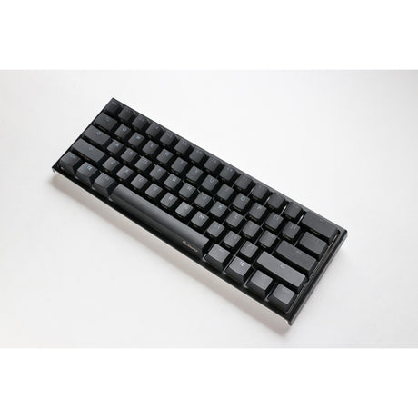 Mechaniczna klawiatura do gier Ducky one 2 pro mini classic rgb (czarna, układ amerykański (qwerty), wiśnia mx speed srebrna, 60%, dioda rgb, double-shot pbt, mechanika szarlatanu)
