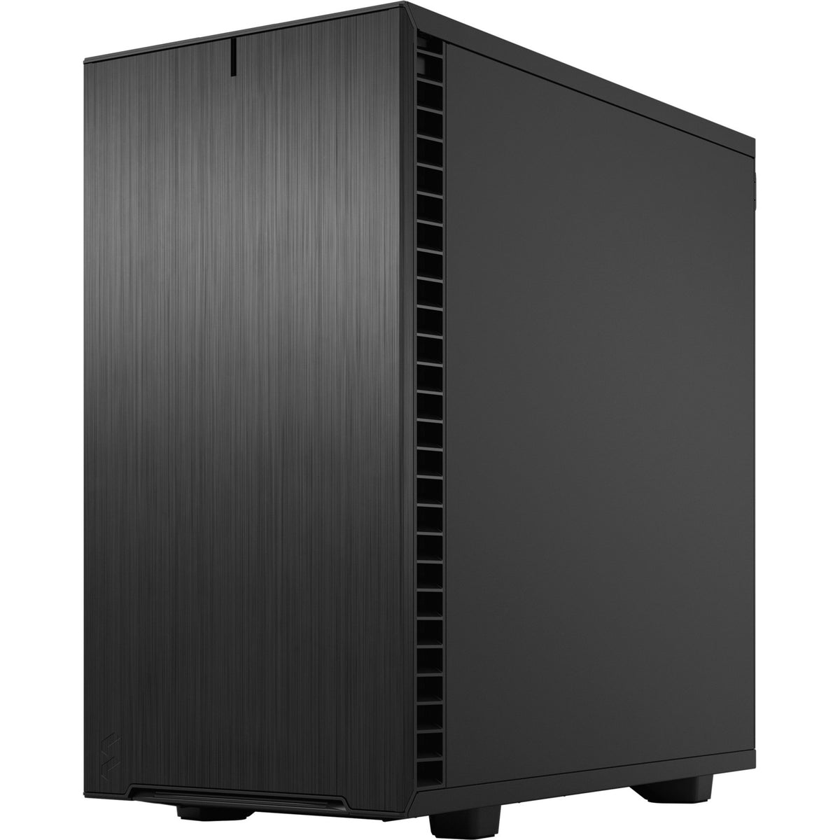 Konstrukcja fraktalna definiuje 7 mini czarną, solidną obudowę midi tower (czarna | 4x USB-A | 1x USB-C)