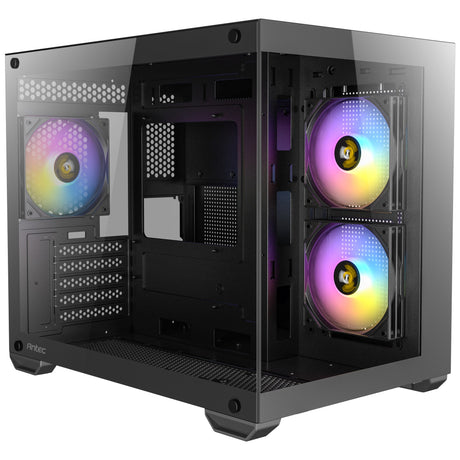 Obudowa mini tower Antec cx600m argb (czarna | 3x usb-a | szkło hartowane)