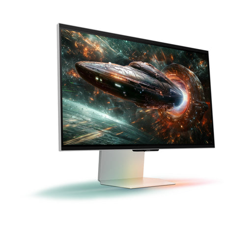 Monitor do gier Samsung Odyssey 3D G90XF 27 4K UHD (srebrny, 2x HDMI, DisplayPort, 2x USB-A, USB-B, 165 Hz)