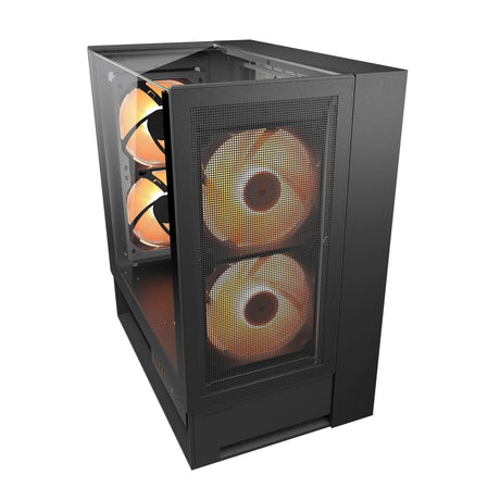 Obudowa Cougar omnyx midi tower (czarna | 4x USB-A | 2x USB-C | szkło hartowane)