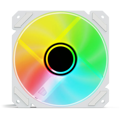 Wentylator obudowy Sharkoon Shark Mirror RGB PWM (biały, 120 x 120 x 25 mm)