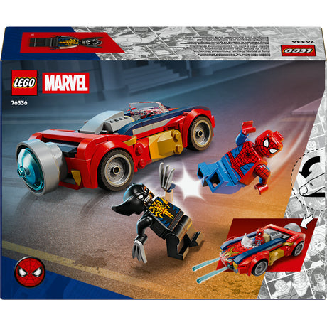 Lego Super Heroes 76336 Samochód Spider-Mana kontra jadowity rosomak