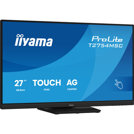 Iiyama prolite t2754msc-b2ag 27 monitor dotykowy (czarny (matowy), dotykowy, VGA, HDMI, audio, USB)
