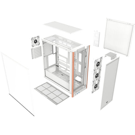 Obudowa Thermaltake S370 WS Snow Midi Tower (biała | 2x USB-A | 1x USB-C | szkło hartowane)