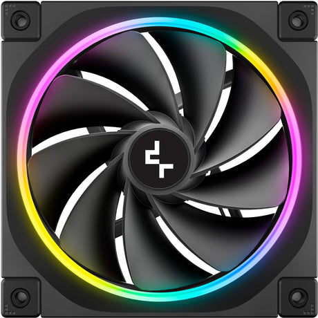 Wentylator obudowy Deepcool fl12r rgb (czarny, 120 x 120 x 25 mm, pwm)