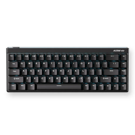Klawiatura do gier Mchose ace 68 Air Hall Effect z przełącznikiem magnetycznym (czarna, układ amerykański (qwerty), mount tai gt he, 65%, rgb, hot swap, nasadki klawiszy pbt, USB-C, czujnik efektu Halla)