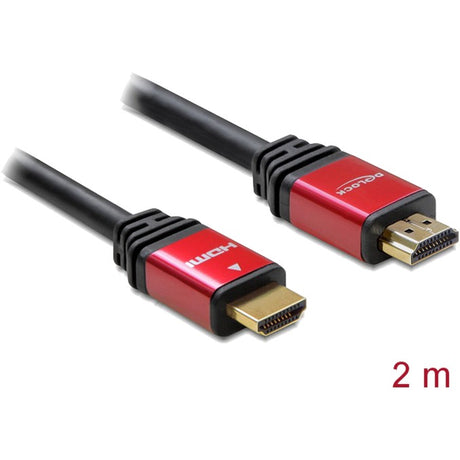 Delock kabel High Speed HDMI – HDMI a męski > HDMI a męski (czarny, 2 metry)