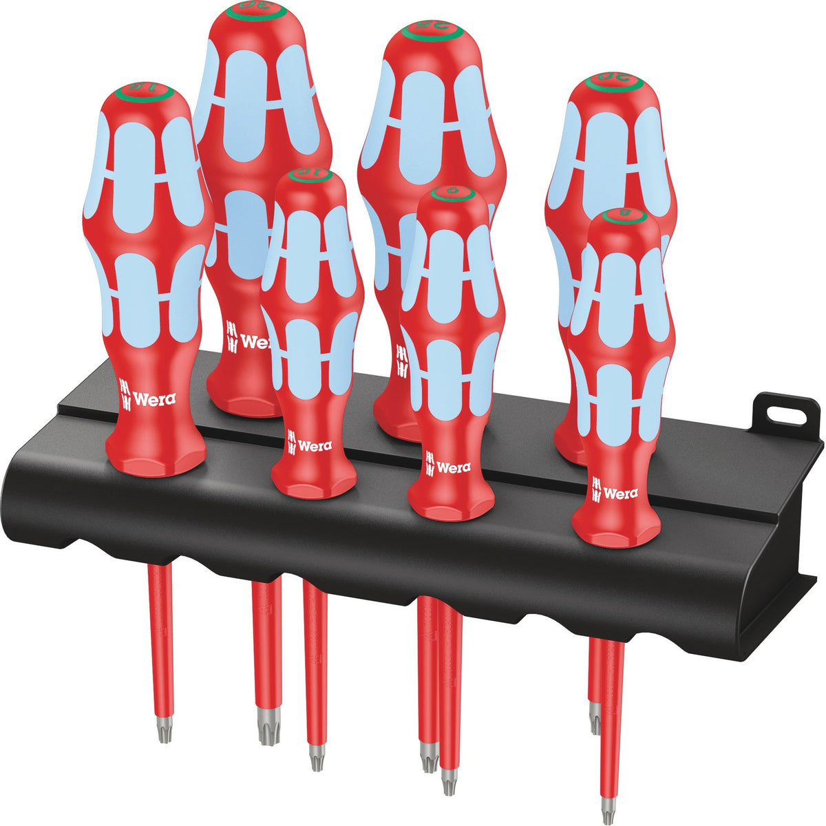 Zestaw wkrętaków torx Wera 3167 i 7, 7 sztuk (czerwony niebieski)