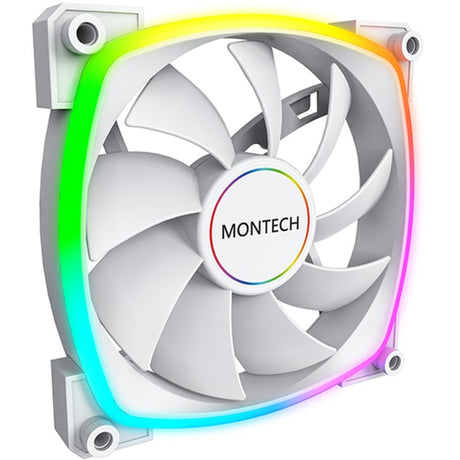 Wentylator Montech Ax140 PWM RGB (biały, 140 x 140 x 25 mm)