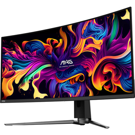 MSI Mag 341CQP QD-OLED 34 Zakrzywiony ultraszerokokątny monitor do gier (czarny, 2x HDMI, Display Port, 2x USB-A, USB-B, USB-C, 175 Hz)