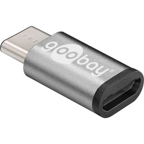 Adapter Goobay USB-C > USB Micro-B 2.0 (szary)