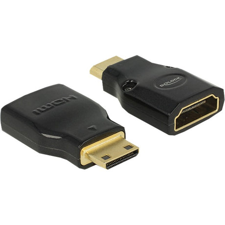 Delock adapter mini HDMI C męski na HDMI A żeński (czarny)