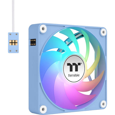 Thermaltake ct120 ex argb Sync wentylator chłodzący do komputera hortensja niebieska (pakiet 3 wentylatorów) wentylatory do obudowy (jasnoniebieski, 3 sztuki, 120 x 120 x 25 mm, pwm)
