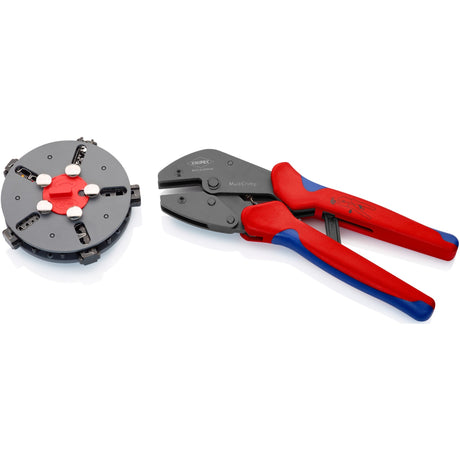 Szczypce do zaciskania Knipex Multicrimp 973302 (czerwony niebieski)