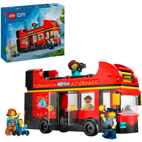 Czerwony piętrowy autobus turystyczny Lego City - 60407