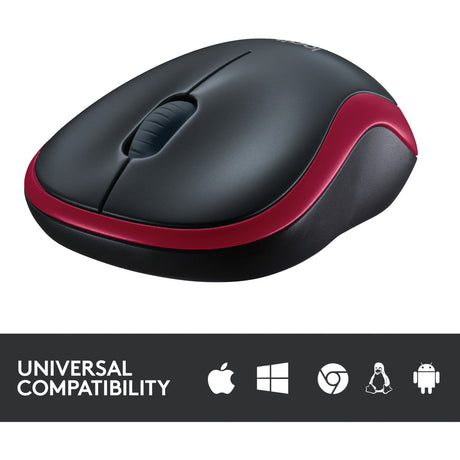 Mysz bezprzewodowa Logitech m185 (czerwona, sprzedaż detaliczna)