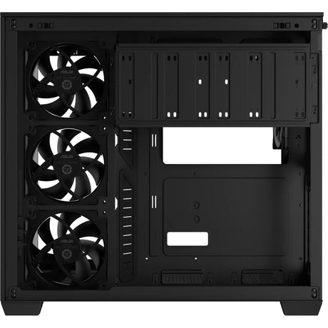 Obudowa midi tower Asus a32 plus (czarna | 2x USB-A | 1x USB-C | RGB | szkło hartowane)