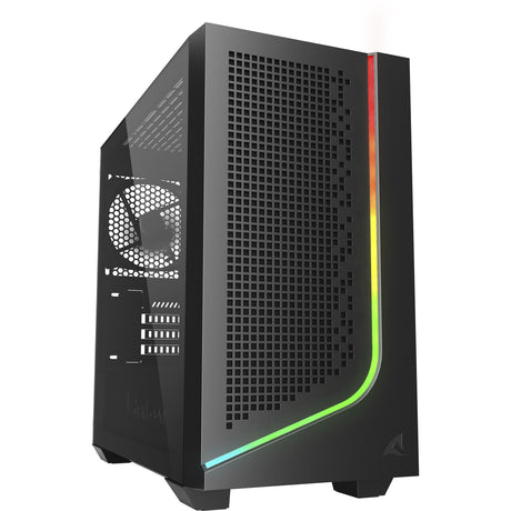 Obudowa midi tower Sharkoon j1000 argb (czarna | 3x usb-a | rgb | szkło hartowane)