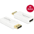 Delock adapter Displayport do HDMI 4k (biały)