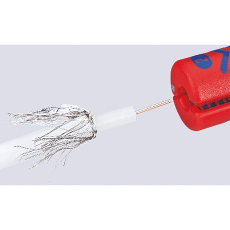 Szczypce do ściągania izolacji Knipex kabel koncentryczny 1660100sb narzędzie do demontażu kabli