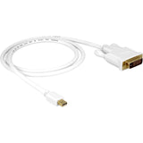 Delock adapter mini displayport > dvi (24+1) (biały, 1 metr)
