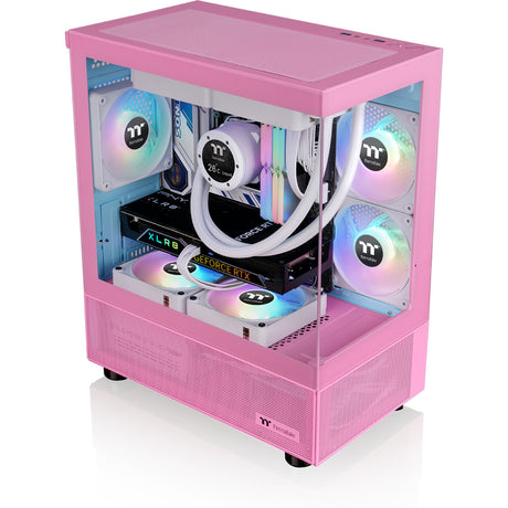 Obudowa mini tower Thermaltake View 170 tg argb (różowy | 2x usb-a | rgb | szkło hartowane)